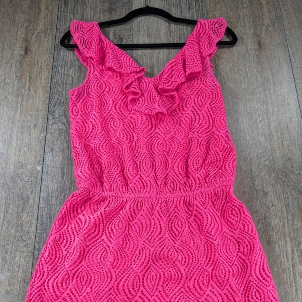 Lilly Pulitzer Small  Pink Crochet Romper
